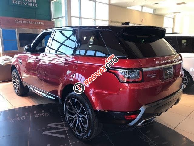 Bán Range Rover Sport HSE 3.0L 2018 màu đỏ, xe nhập Mỹ lung linh-6
