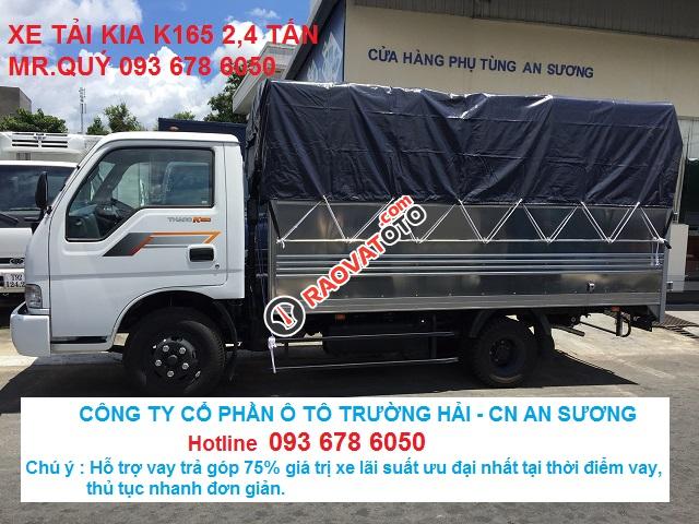 Bán xe tải Thaco Kia K165S 2.4 tấn. Giá xe tải Kia 2.4 tấn vay trả góp, xe tải Kia K165 thùng kín-3