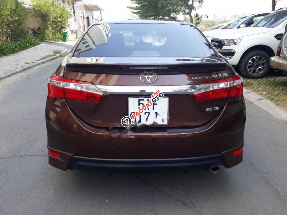 Bán ô tô Toyota Corolla altis 2.0V sản xuất 2016, màu nâu chính chủ, 790tr-3