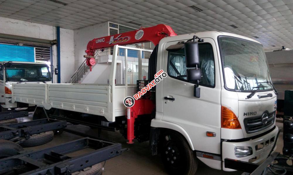 Bán xe tải Hino 5 tấn gắn cẩu Unic mới cũ, hỗ trợ vay ngân hàng 95%, giao xe ngay-1