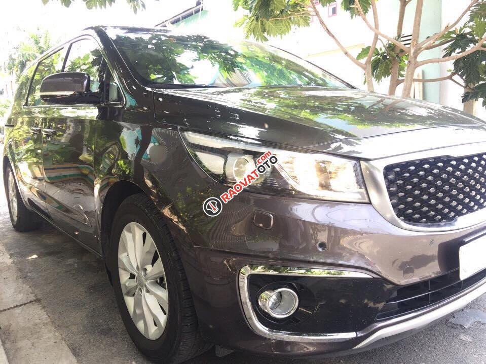 Bán Kia Sedona nâu hột nhãn 2015 bản tự động 3.3 full option mới zin-1