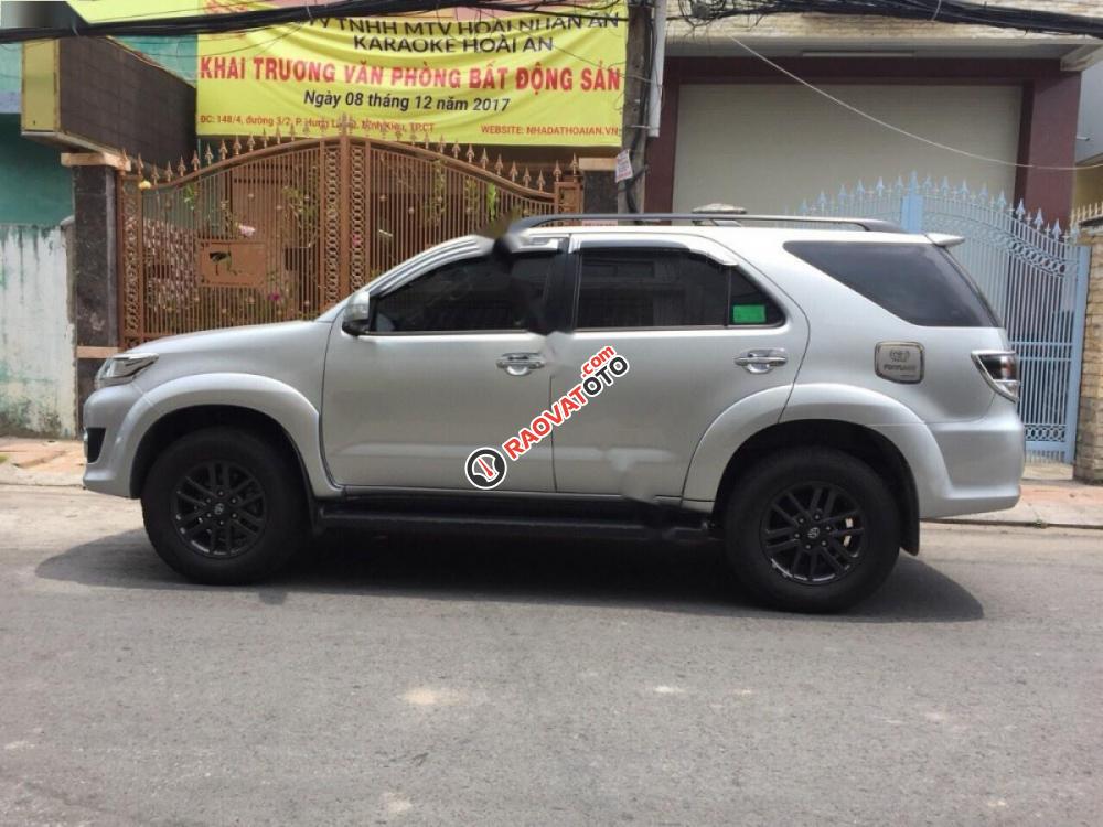 Bán Toyota Fortuner V 4x2 AT đời 2016, màu bạc -1