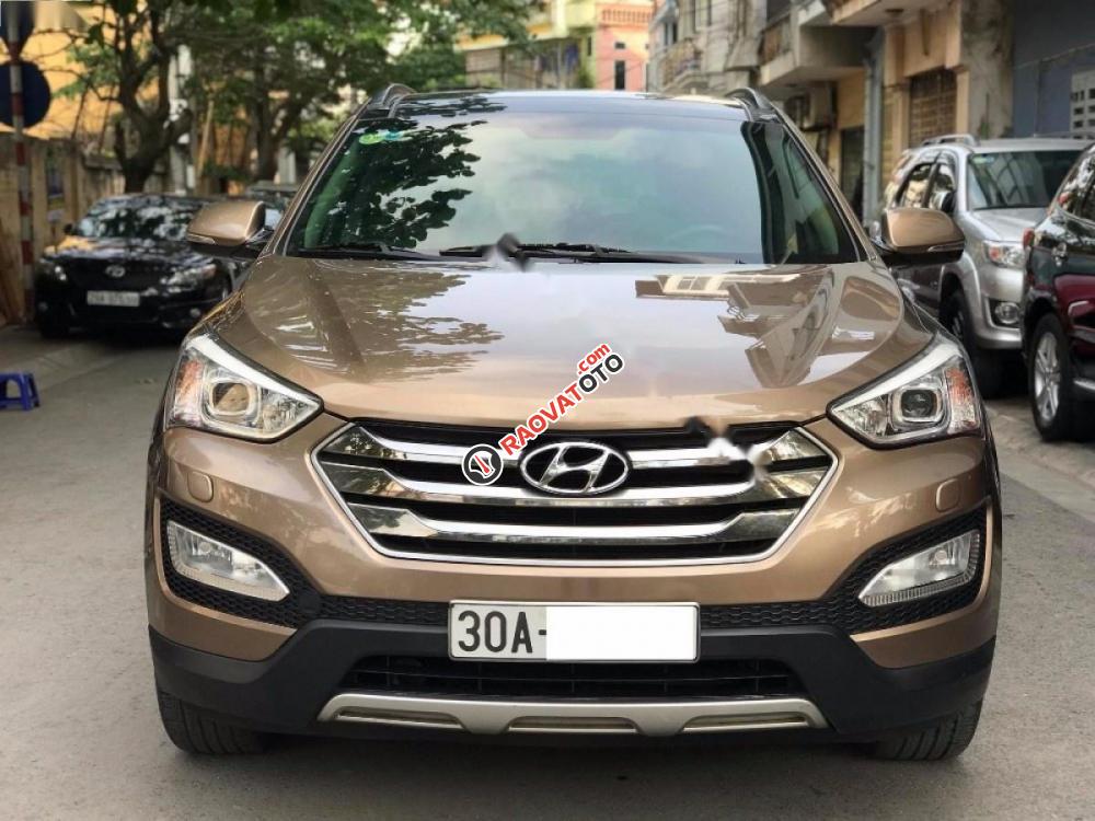Cần bán xe Hyundai Santa Fe 2.4AT đời 2014, màu nâu, xe nhập, 860 triệu-2
