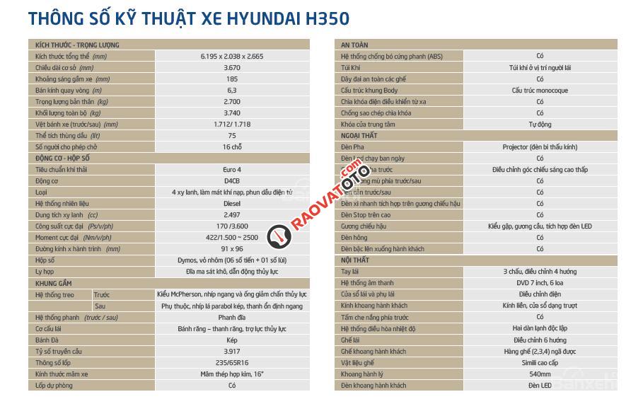 Bán xe khách 16 chỗ, Hyundai Solati chuẩn Châu Âu-2