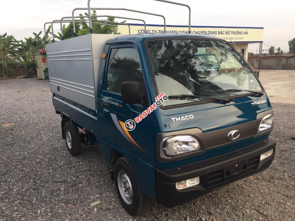 Bán xe ô tô Thaco Towner 800 thùng bạt, màu xanh lam-3