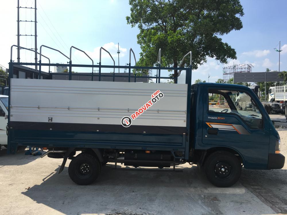 Bán xe Thaco Kia Frontier 125 thùng bạt, màu xanh lam-1