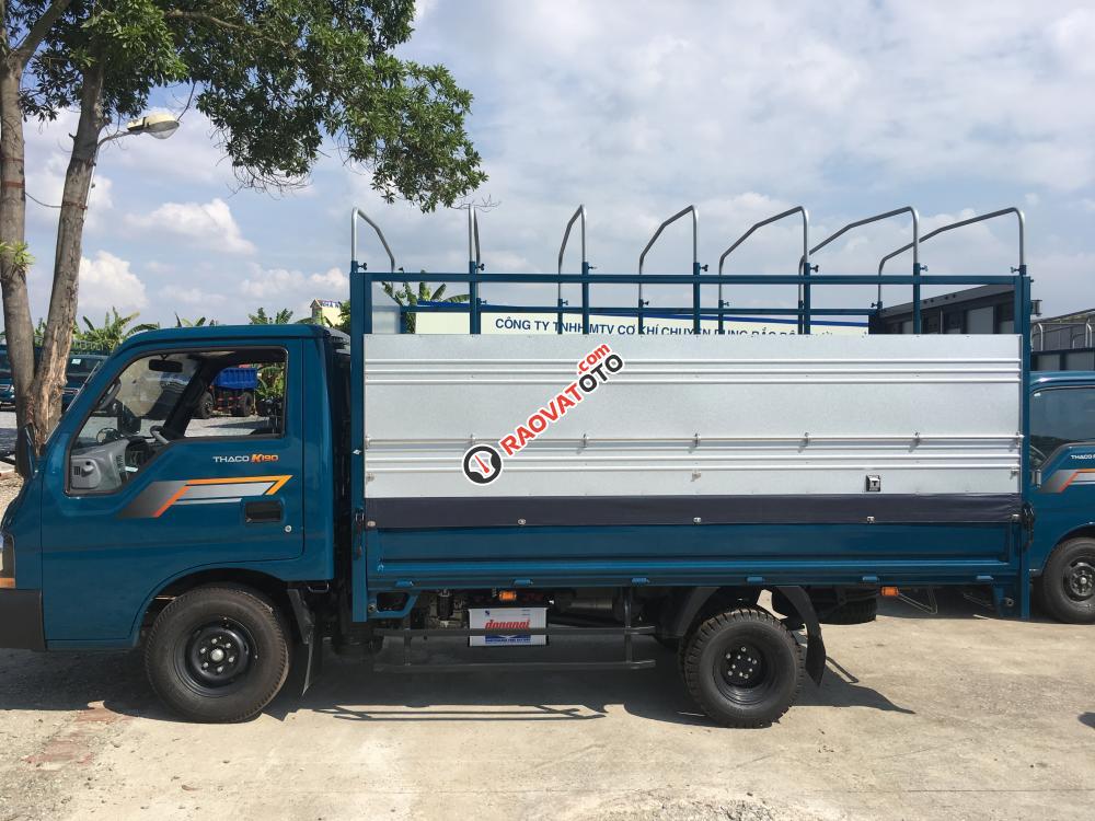 Bán xe Thaco Kia Frontier 125 thùng bạt, màu xanh lam-2