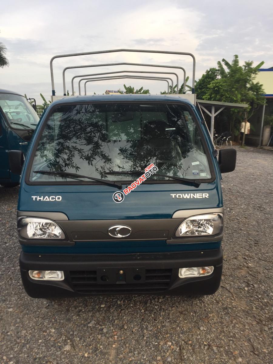 Bán xe ô tô Thaco Towner 800 thùng bạt, màu xanh lam-4