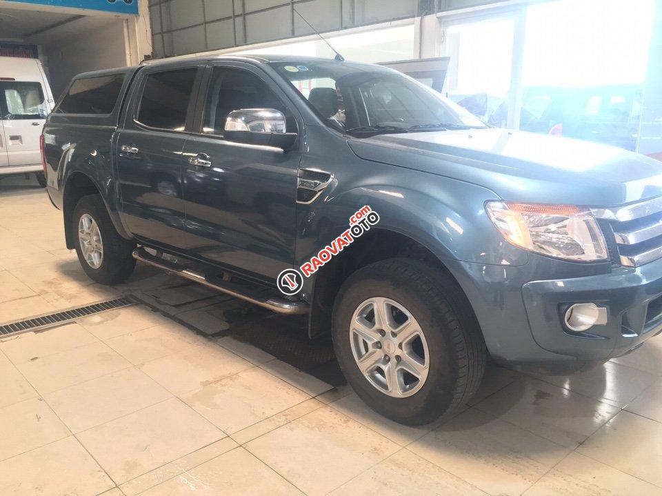 Bán xe Ford Ranger XLT đời 2014 MT, màu xanh, 545tr, BH 1 năm, 2 cầu-2