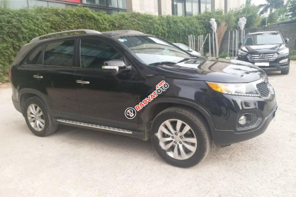 Bán xe Kia Sorento AT 2013, màu đen ít sử dụng-2