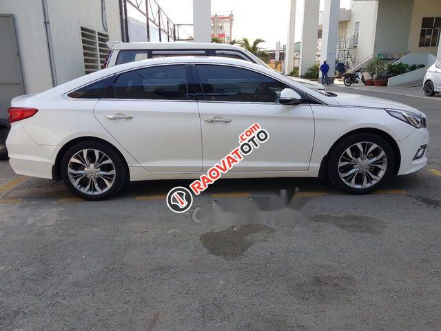 Cần bán xe Hyundai Sonata AT 2015, màu trắng-1