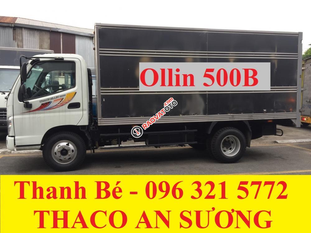 Bán Thaco Ollin 198A/500B tải trọng 1 tấn 98 / 5 tấn, đời 2017, hỗ trợ trả góp 75%-0