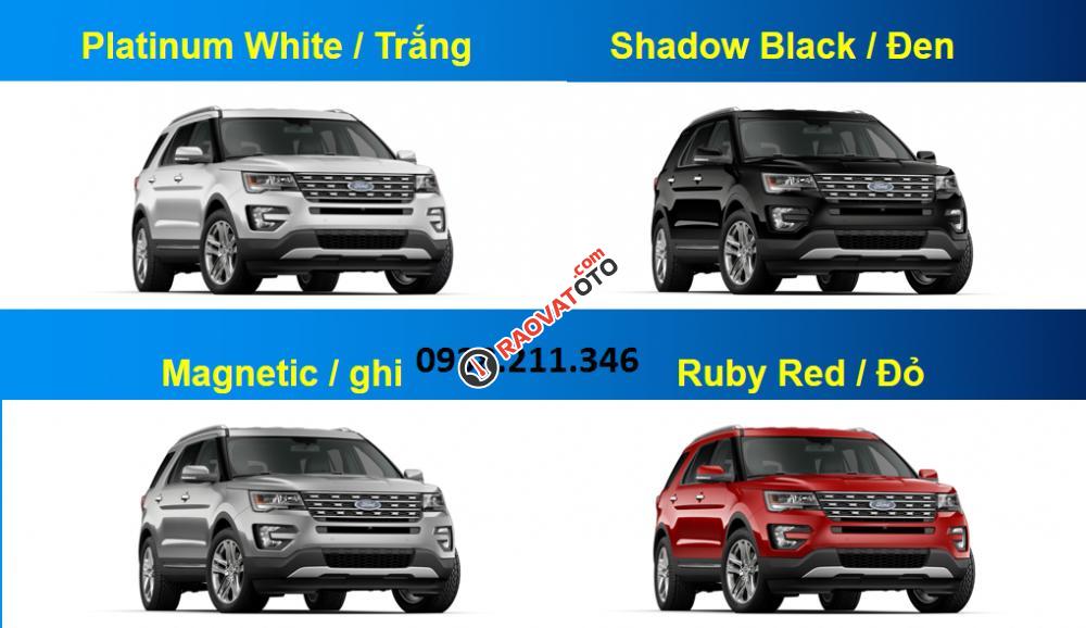 Bán Ford Explorer 2017, nhập Mỹ, giao ngay đủ màu, LH: 0938211346 để biết thêm chương trình về Ford-0