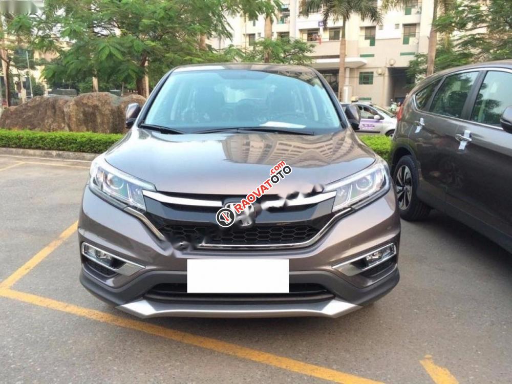 Bán Honda CR V 2.4 2017, màu nâu chính chủ-8