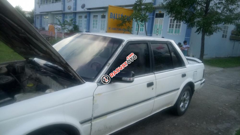 Bán xe Nissan Bluebird màu trắng, nhập khẩu nguyên chiếc, xe đẹp phù hợp cho xe tập lái-1