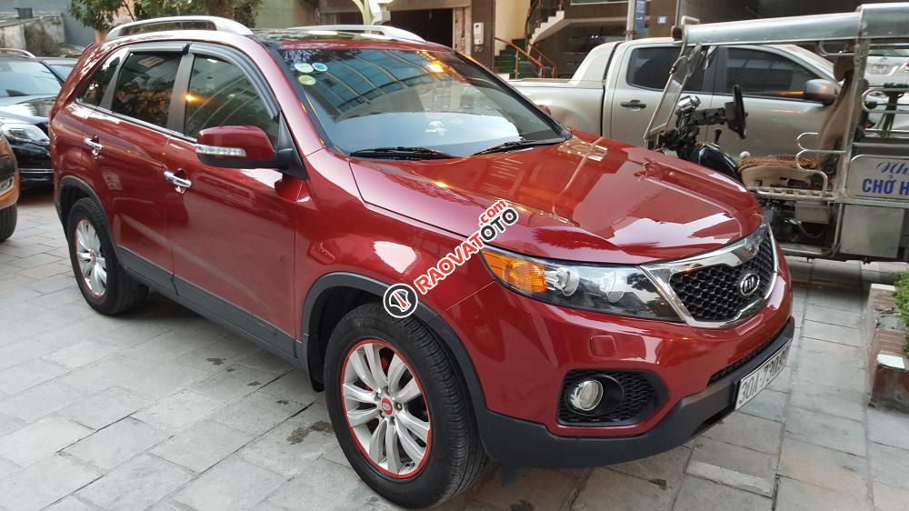 Bán Kia Sorento Limited đời 2010, màu đỏ, nhập khẩu nguyên chiếc, 645tr-0
