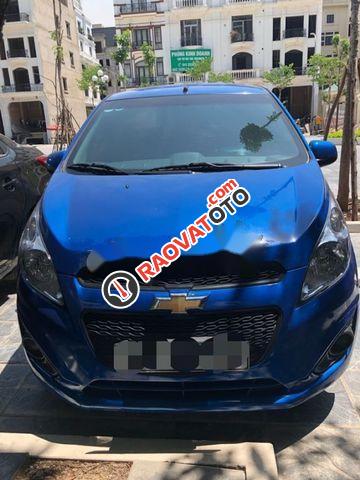 Bán Chevrolet Spark Duo sản xuất 2017, màu xanh dương-2
