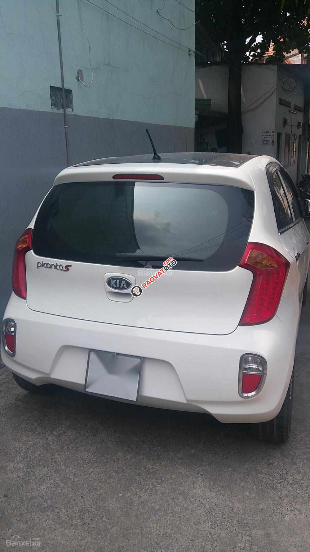 Cần bán xe Kia Picanto S năm 2013, màu trắng, xe gia đình, giá 305tr-3