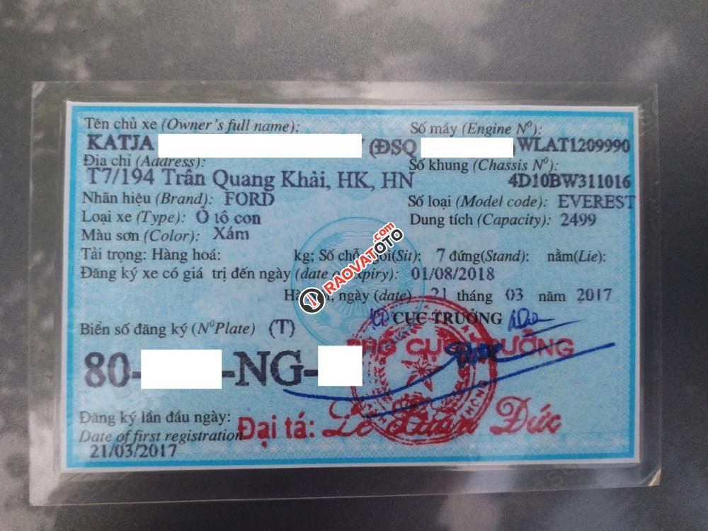Bán Ford Everest 2.5 số sàn 2 cầu Limitted, máy dầu 2.5 nhập khẩu Thái Lan, sản xuất 2010-1