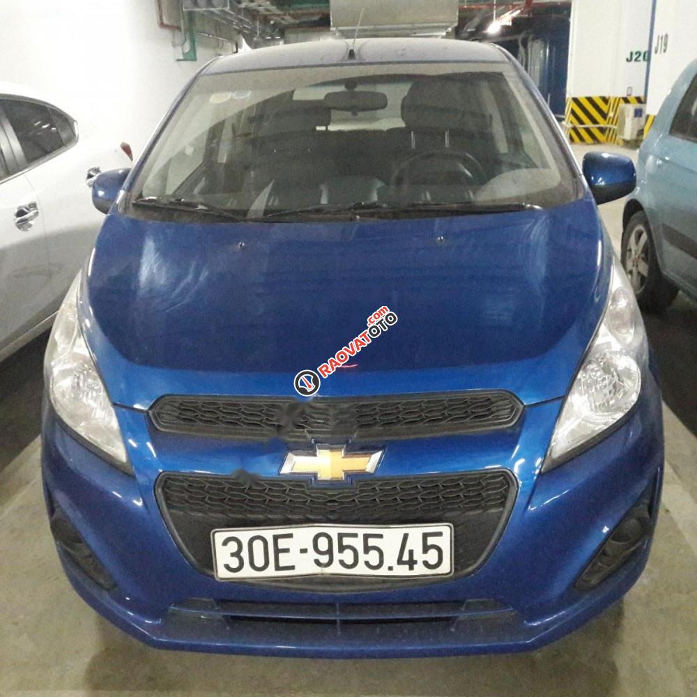 Bán Chevrolet Spark LS 1.2 MT đời 2017, màu xanh lam ít sử dụng-3