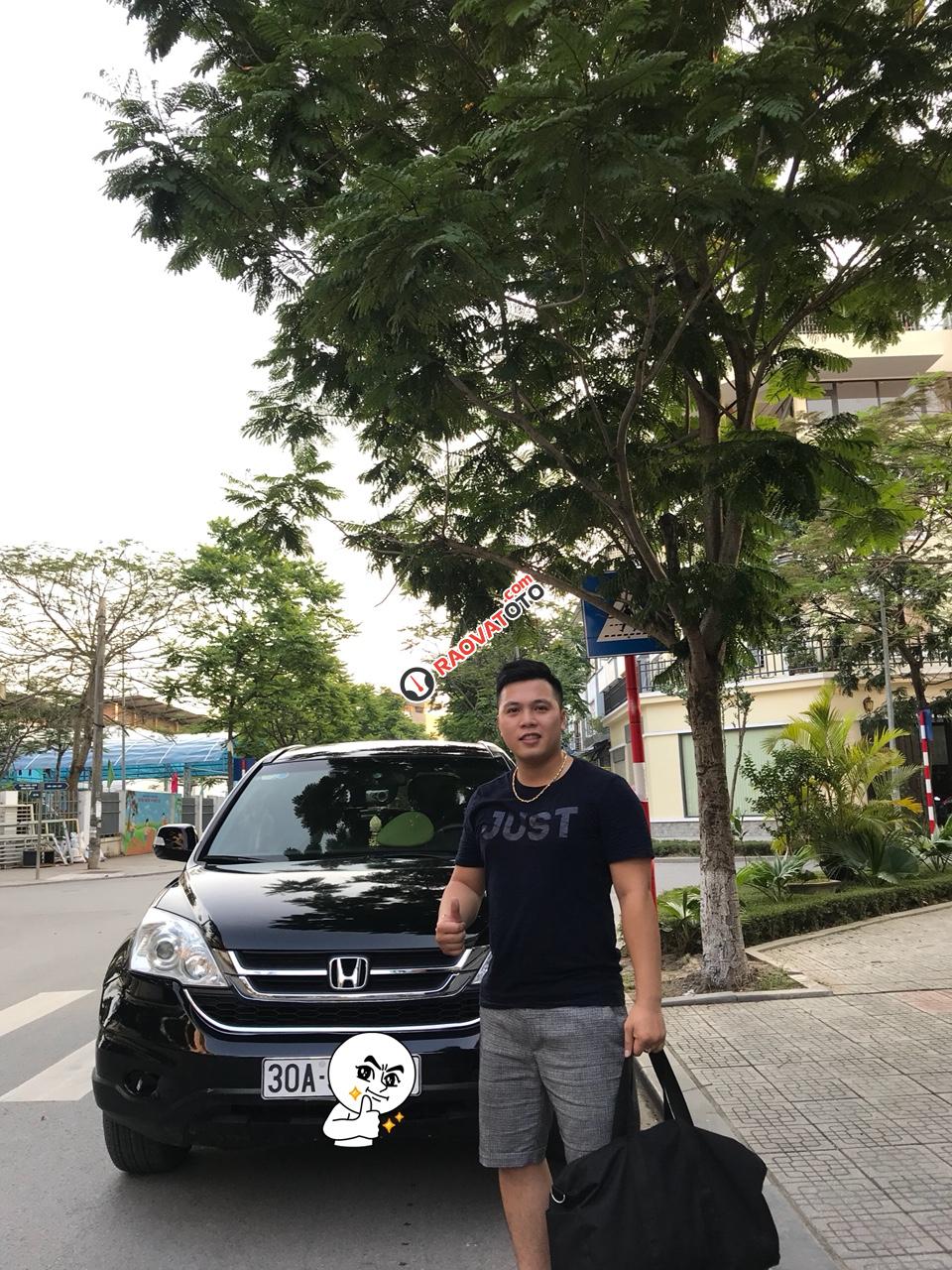 Bán Honda CR V 2.4 đời 2011, màu đen chính chủ-0