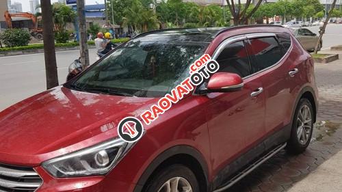 Cần bán xe Hyundai Santa Fe 2.2 AT đời 2017, màu đỏ-1