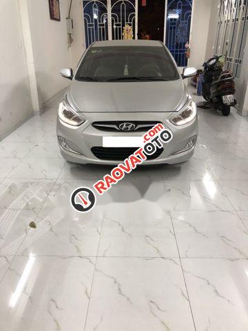 Cần bán Hyundai Accent Blue  1.4AT 2013, màu bạc, nhập khẩu Hàn Quốc  -0