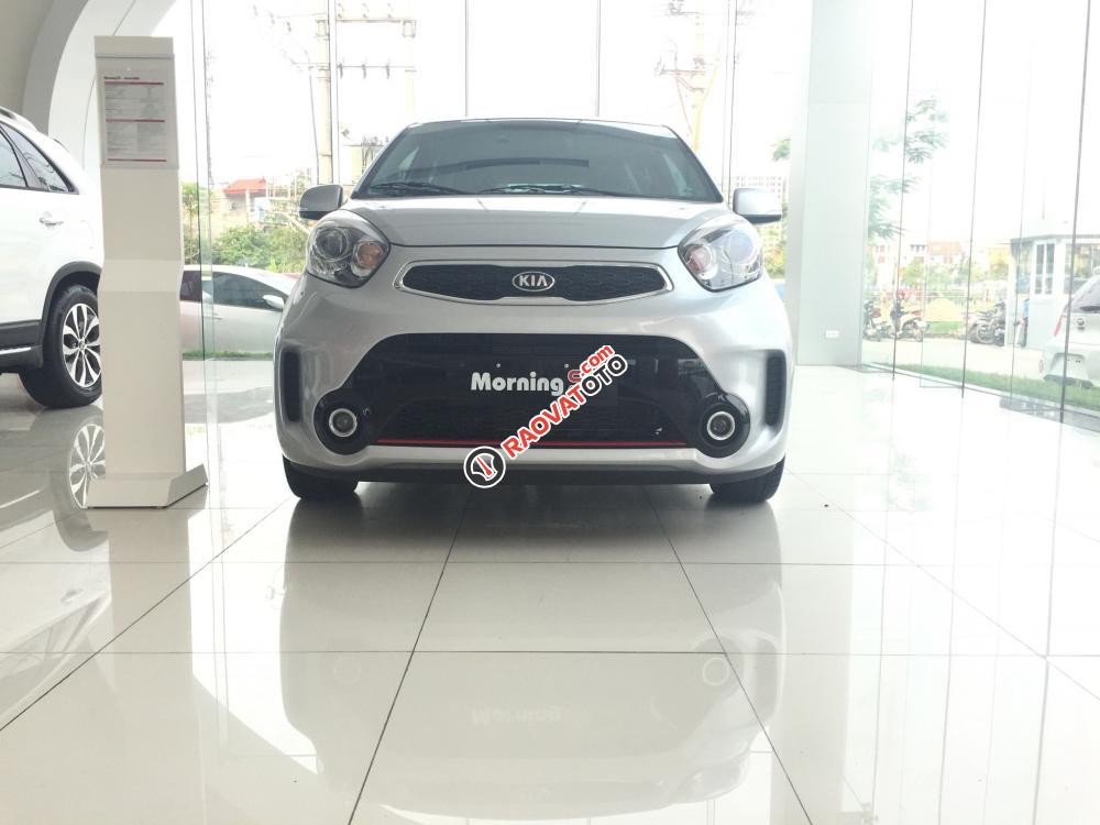 Cần bán xe Kia Morning đời 2017, màu bạc, bản 4 máy EX MT-1