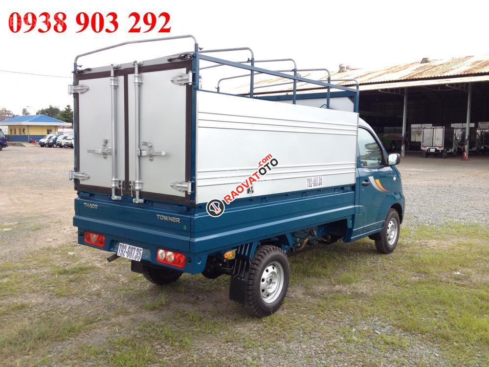 Cần bán xe tải nhỏ máy xăng Thaco Towner990 2017, thùng mui bạt 990kg, liên hệ 0914159099-1