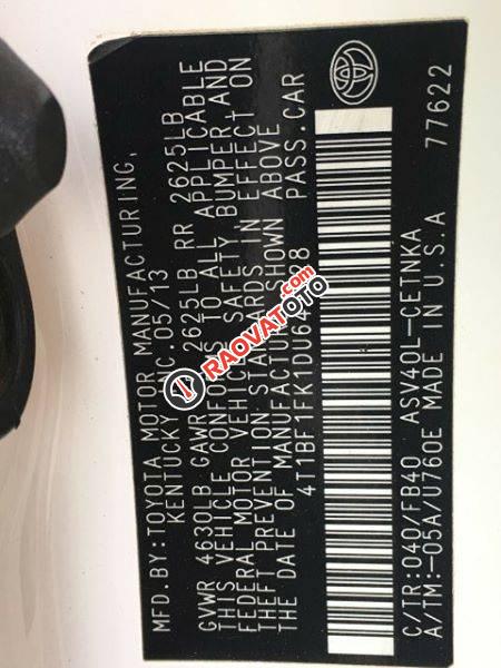 Bán Toyota Camry SE 2013, màu trắng, nhập khẩu-14
