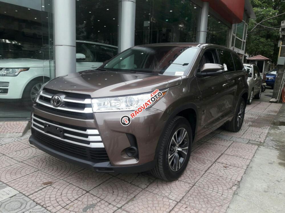 Bán ô tô Toyota Highlander LE sản xuất 2017, màu nâu, xe mới nhập khẩu Mỹ-16