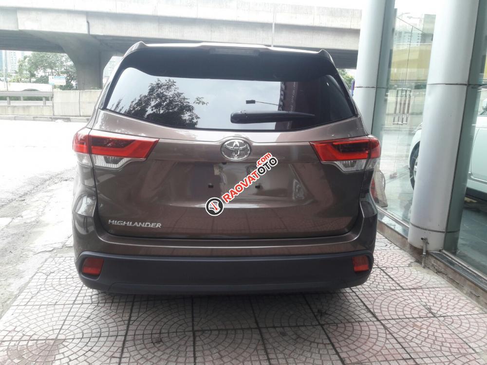 Bán ô tô Toyota Highlander LE sản xuất 2017, màu nâu, xe mới nhập khẩu Mỹ-15