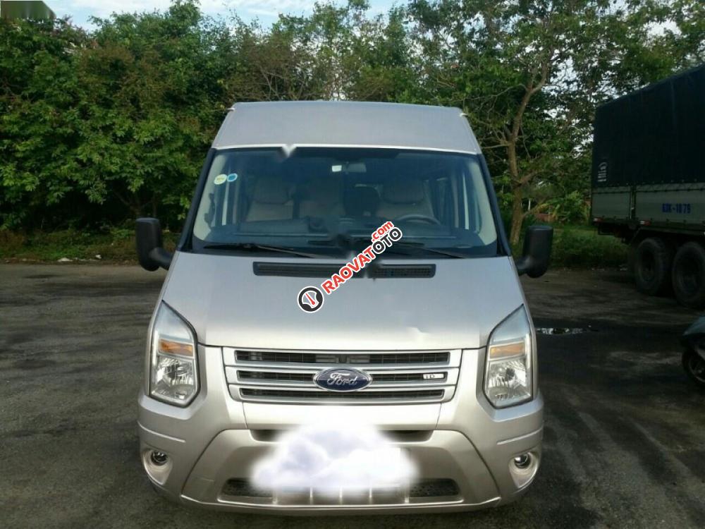 Bán ô tô Ford Transit LX 2015, màu bạc xe gia đình-1