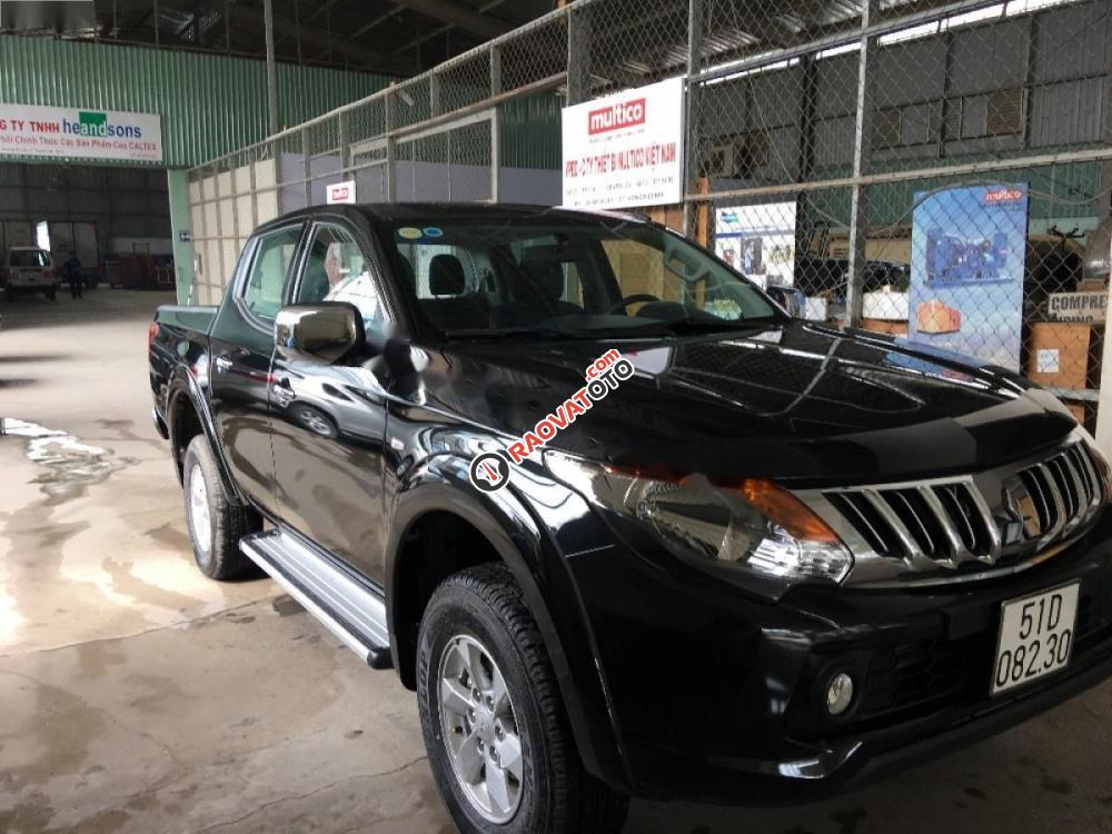 Bán ô tô Mitsubishi Triton GLS 2016, màu đen, nhập khẩu nguyên chiếc như mới-0