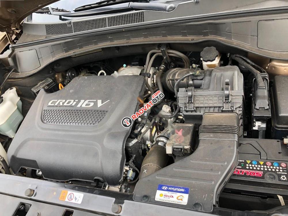 Bán xe Hyundai Santa Fe 2.2L 4WD năm 2017, màu nâu-8