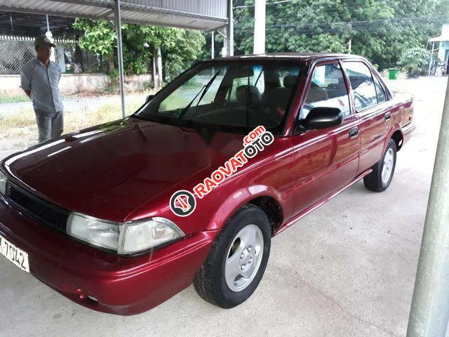 Bán Toyota Corolla altis năm 1989, màu đỏ số sàn, giá chỉ 55 triệu-0