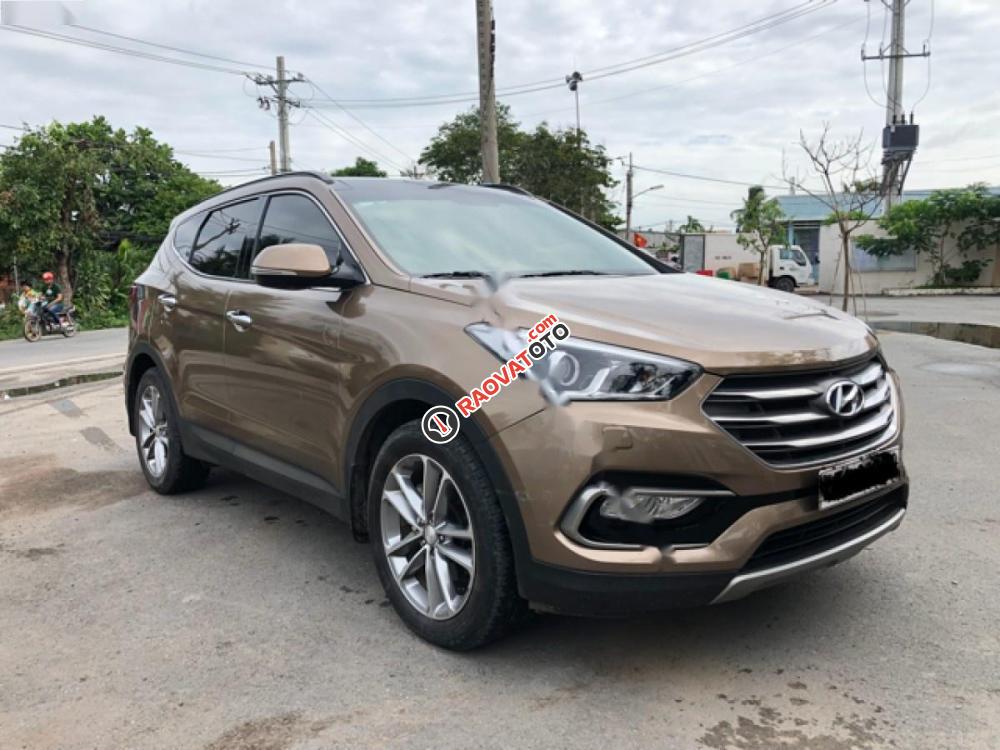 Bán xe Hyundai Santa Fe 2.2L 4WD năm 2017, màu nâu-2