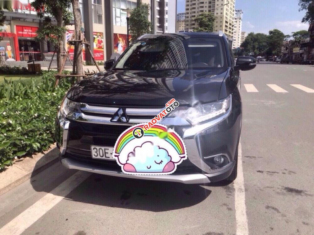 Bán Mitsubishi Outlander GLS năm sản xuất 2016, màu đen, xe nhập-0