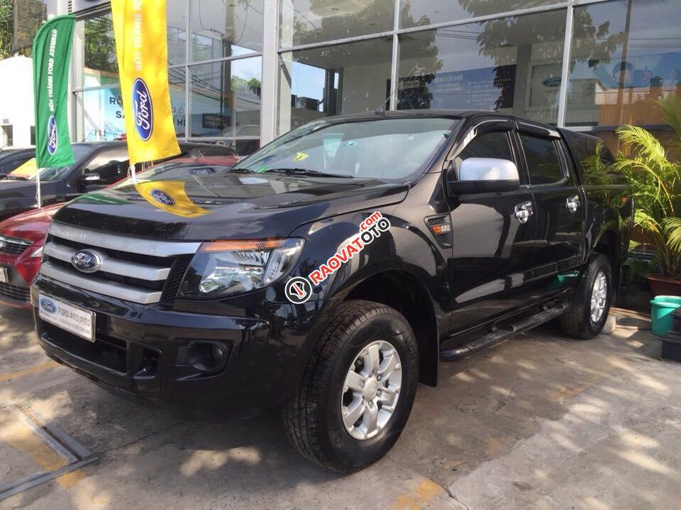 Bán xe Ford Ranger XLS 4X2 MT năm 2014, màu đen, nhập khẩu, lh: 0918889278-1