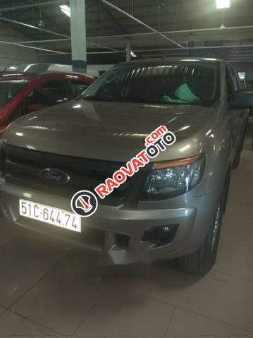 Cần bán xe Ford Ranger XL 4x4 MT đời 2015, màu ghi vàng-0