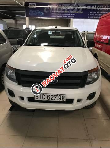 Bán Ford Ranger XL 4x4 MT đời 2015, màu trắng-0