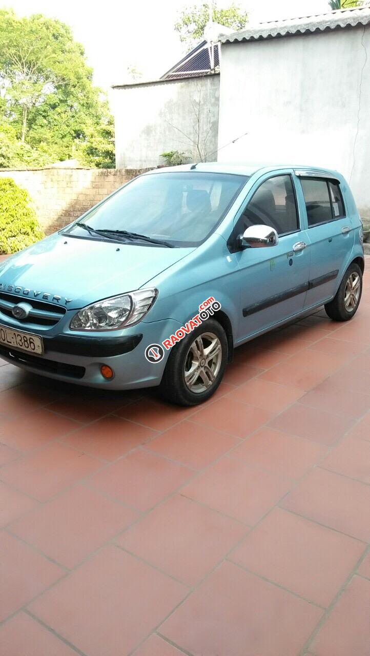 Bán Hyundai Getz 1.1 đời 2008, màu xanh lam, xe nhập-0