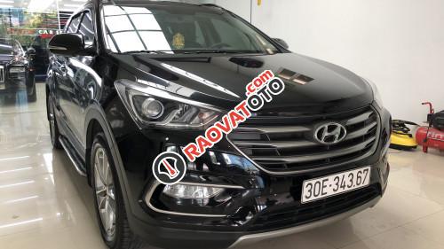 Cần bán gấp Hyundai Santa Fe 2.4 AT sản xuất 2016, màu đen như mới-8