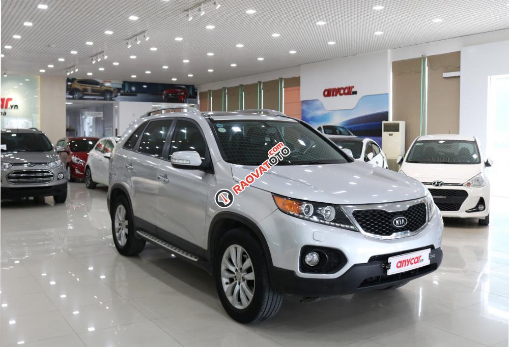Bán xe Kia Sorento 2.4AT năm sản xuất 2013, màu bạc-0