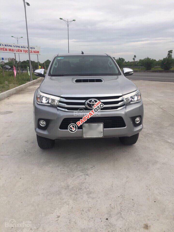 Bán xe Toyota Hilux 3.0G máy dầu, số tự động, năm 2016 màu xám, LH: 0985102300 - 0942596555-2