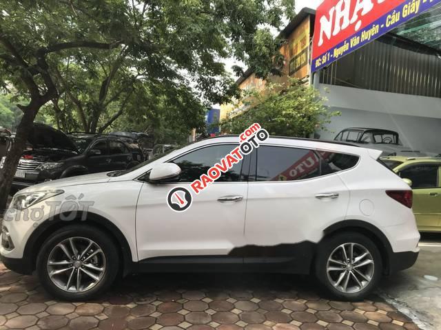 Bán xe Hyundai Santa Fe 2.4AT đời 2016, màu trắng-5