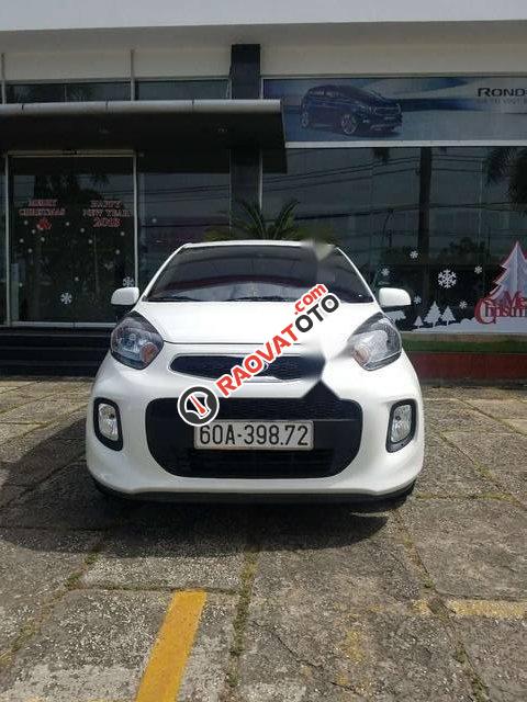 Bán Kia Morning 1.0 2016, màu trắng, hỗ trợ vay ngân hàng để mua xe-1