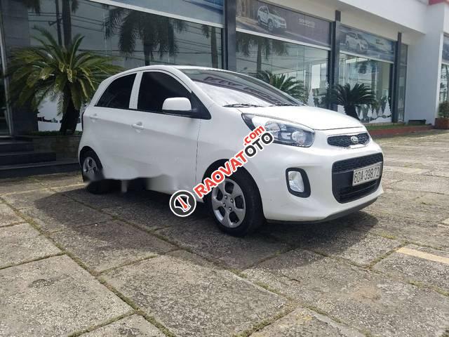 Bán Kia Morning 1.0 2016, màu trắng, hỗ trợ vay ngân hàng để mua xe-0