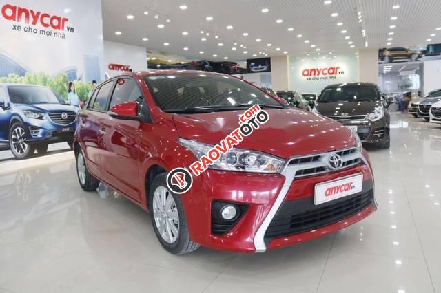 Bán Toyota Yaris 1.3 AT sản xuất năm 2015 màu đỏ, nhập khẩu Thái Lan-0