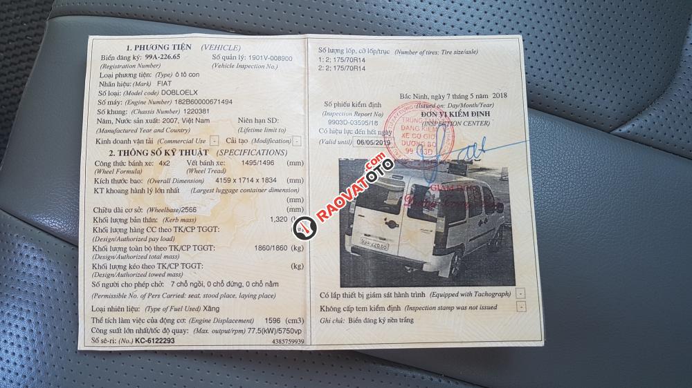 Cần bán Fiat Doblo sản xuất năm 2007, màu trắng-2